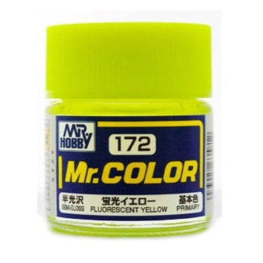 Mr Hobby (Gunze) C172 Mr Color Gloss Fluorescent Yellow Lacquer Paint 10ml